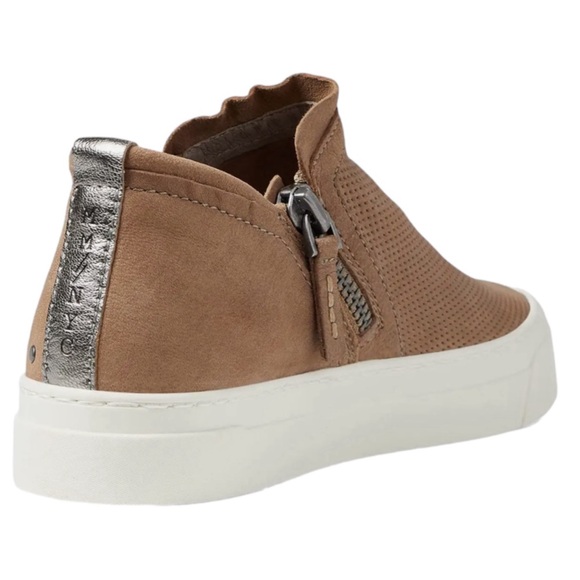 Miz Mooz Arret Side Zip Taupe Leather Platform Sneaker Size 8.5 - Picture 11 of 16